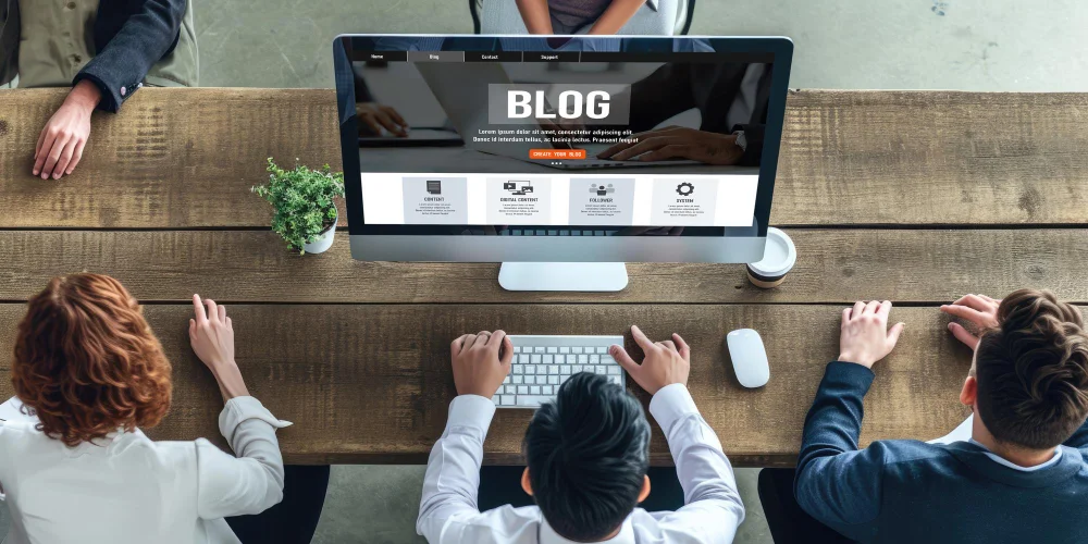 Zespół przygotowujący blog firmowy